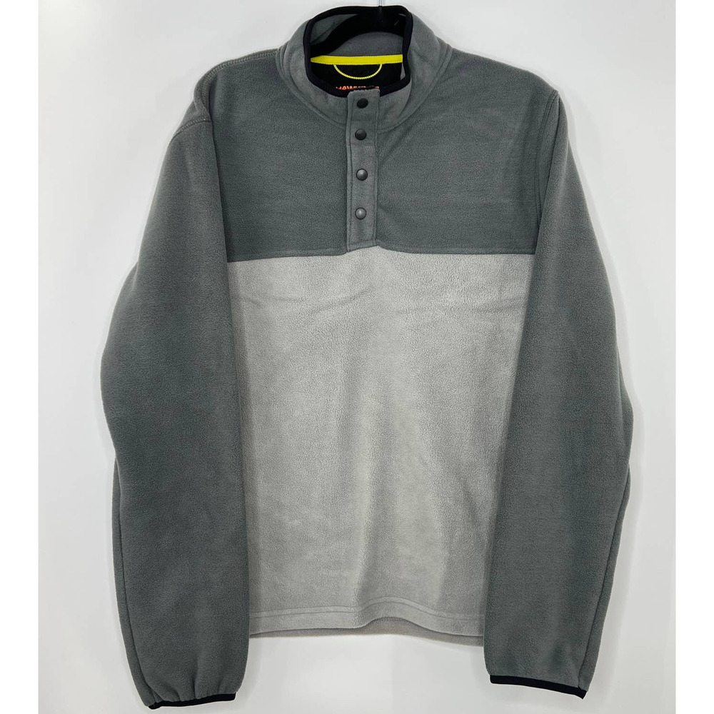 Hawke & Co Performance Quarter Button Snap Polar Fleece Pullover Size Medium NWT